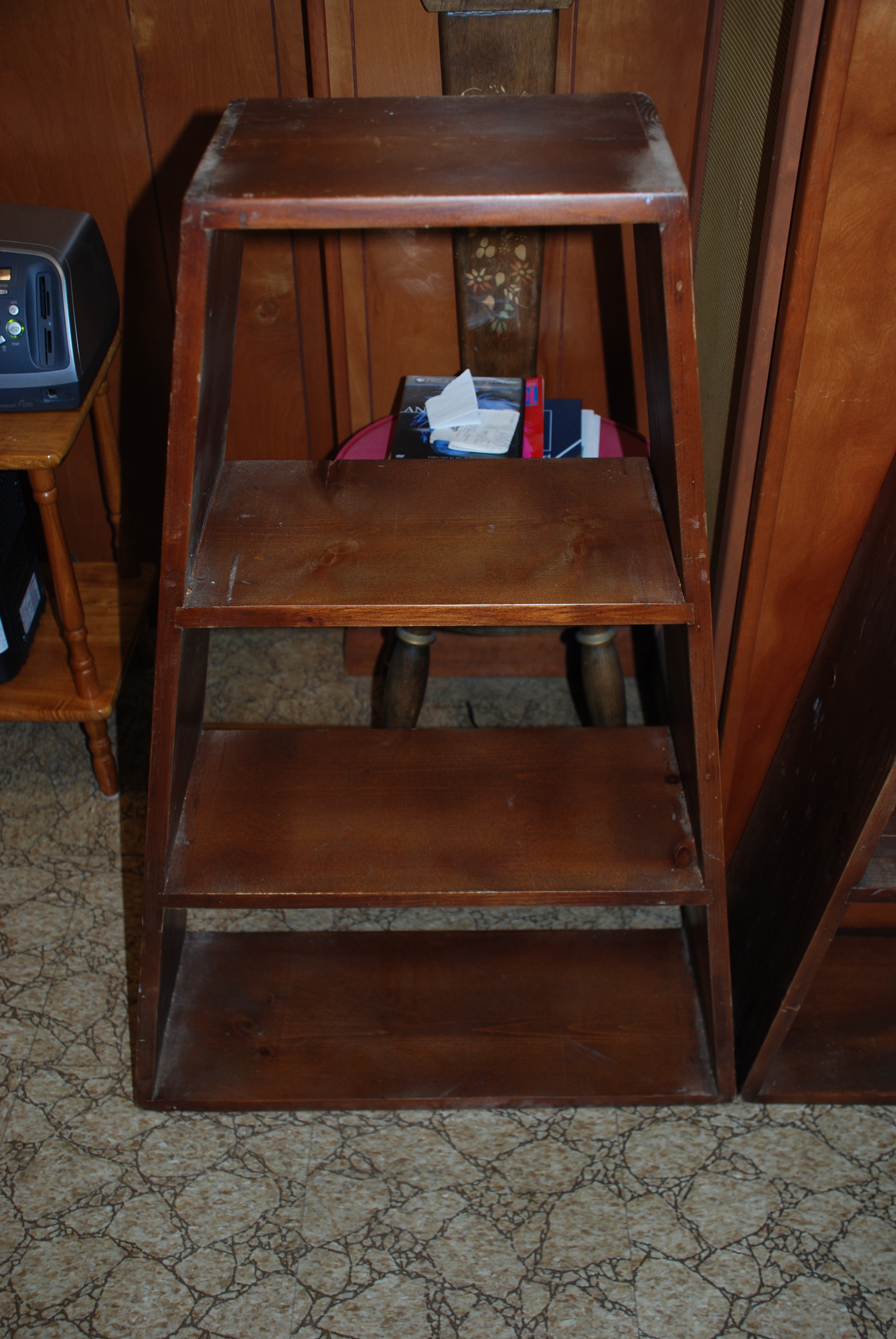 Bookshelf before.