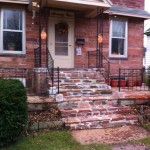 Front porch, all ready for winter.